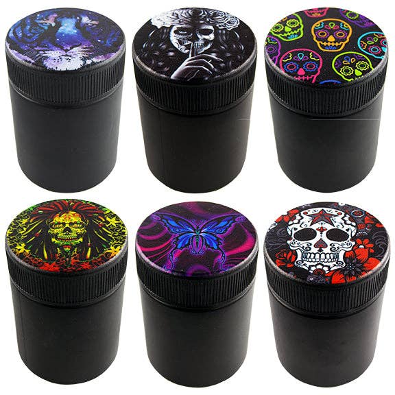 Smokezilla Black Glass Locking Lid Jar Assortment