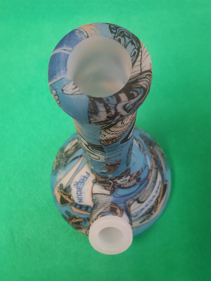 Blue Silicone bong