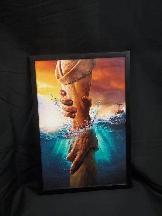 Framed faith photo on canvas