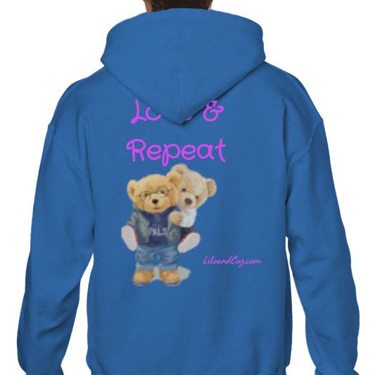 Unisex Love and Repeat Heavy Blend  Bear Hoodie Lacc
