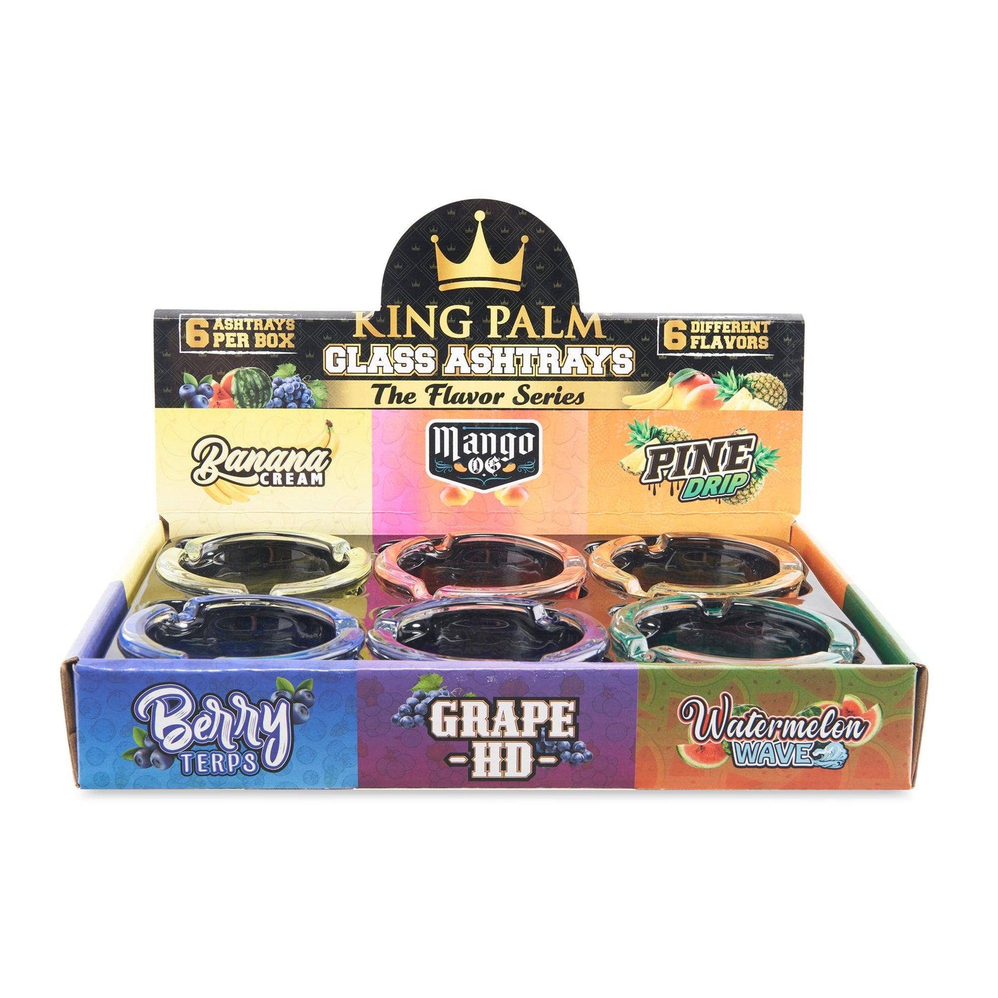 King Palm Glass Ashtray – Flavor Series