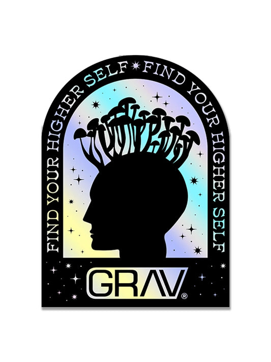 Grav holographic sticker