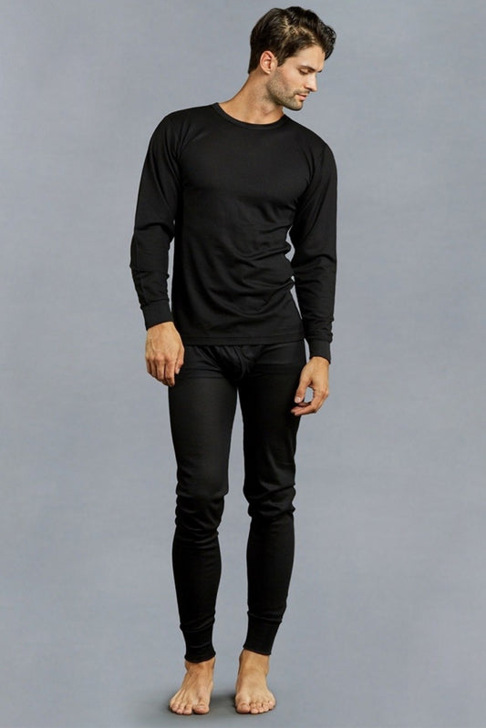 Men's thermal underwear set black