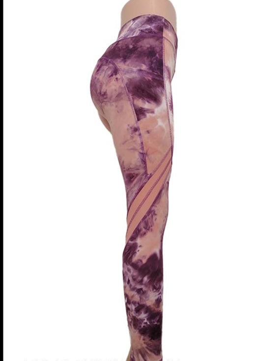 Purple / Tie-dye Lydaa legging