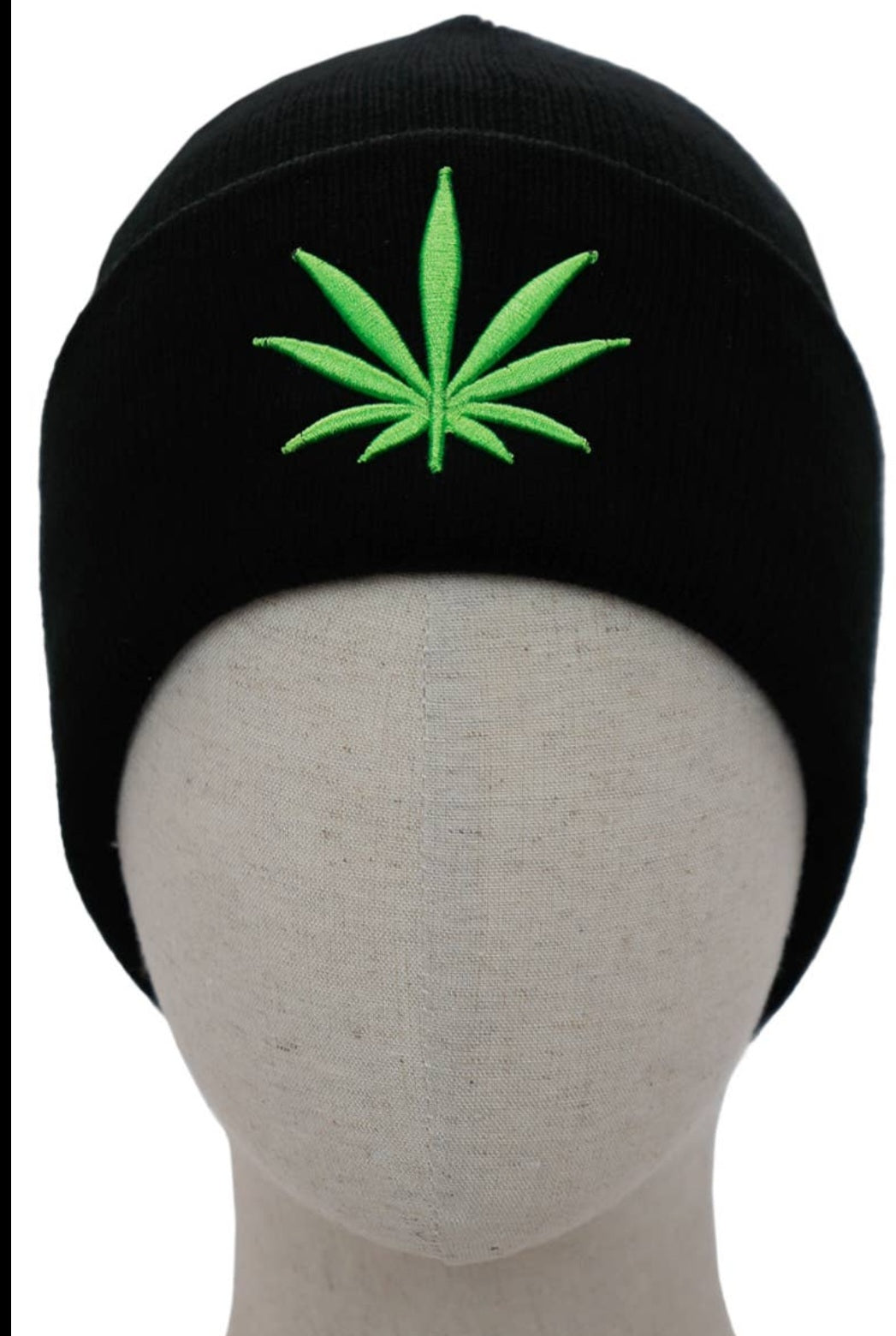 Weed leaf beanie hat