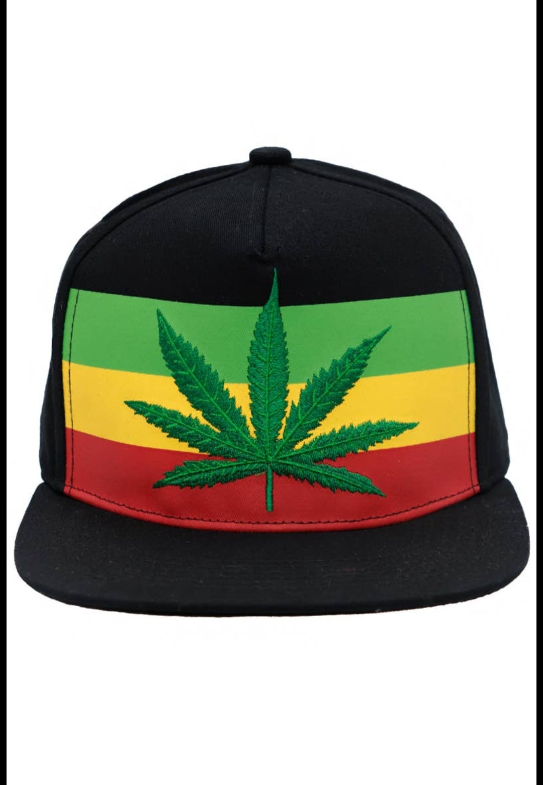 Rasta flag Marijuana embroidered hat