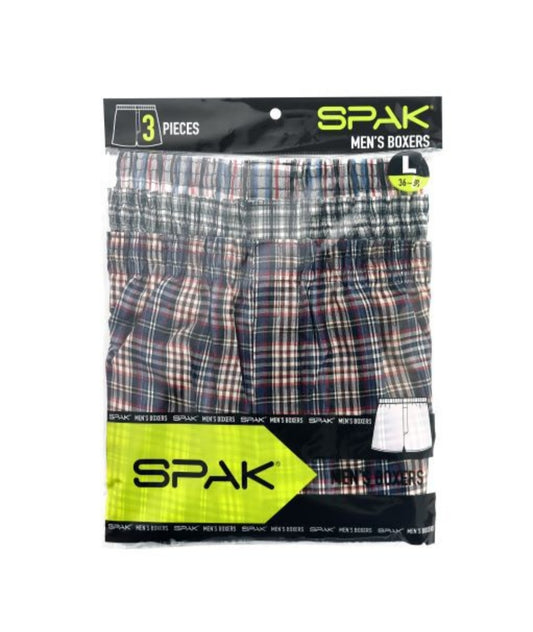 Spak men's woven boxer shorts