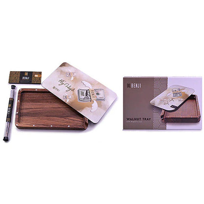 Benji - Walnut Tray w/ Magnetic Lid Kit - Fly High