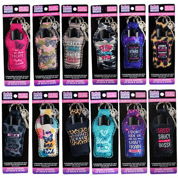 Smokezilla Carded Keychain Lighter Holder Assortment