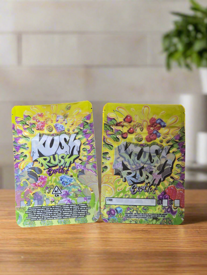 Kush Rush Exotics 10pk Mylar Bags