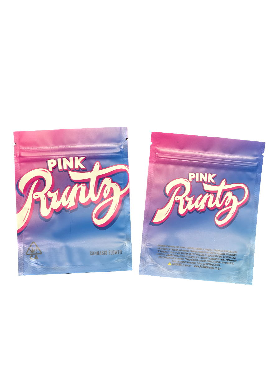 Pink Runtz 3.5g Mylar Bags (10pk)