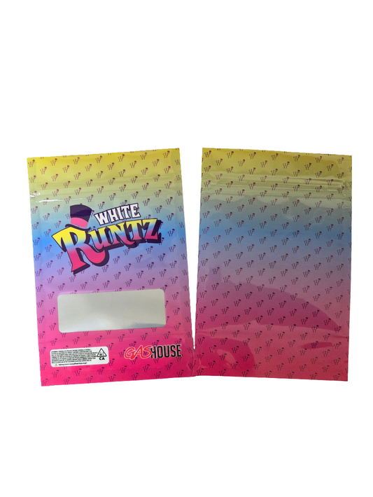 Gas House White Runtz 3.5g Mylar Bag 10pk