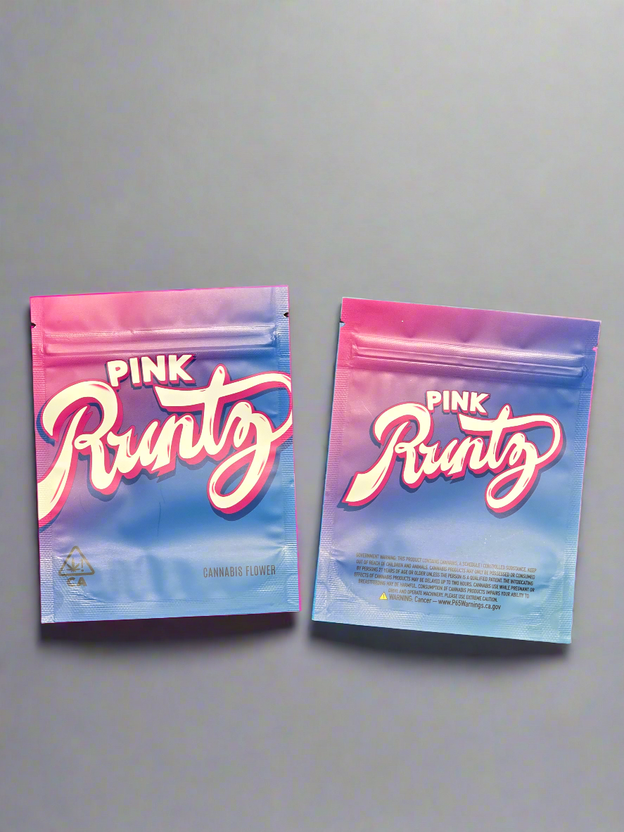 Pink Runtz 3.5g Mylar Bags (10pk)