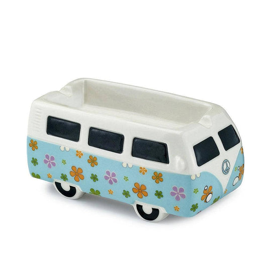 Ceramic Vintage Bus Ashtray – Flower Power