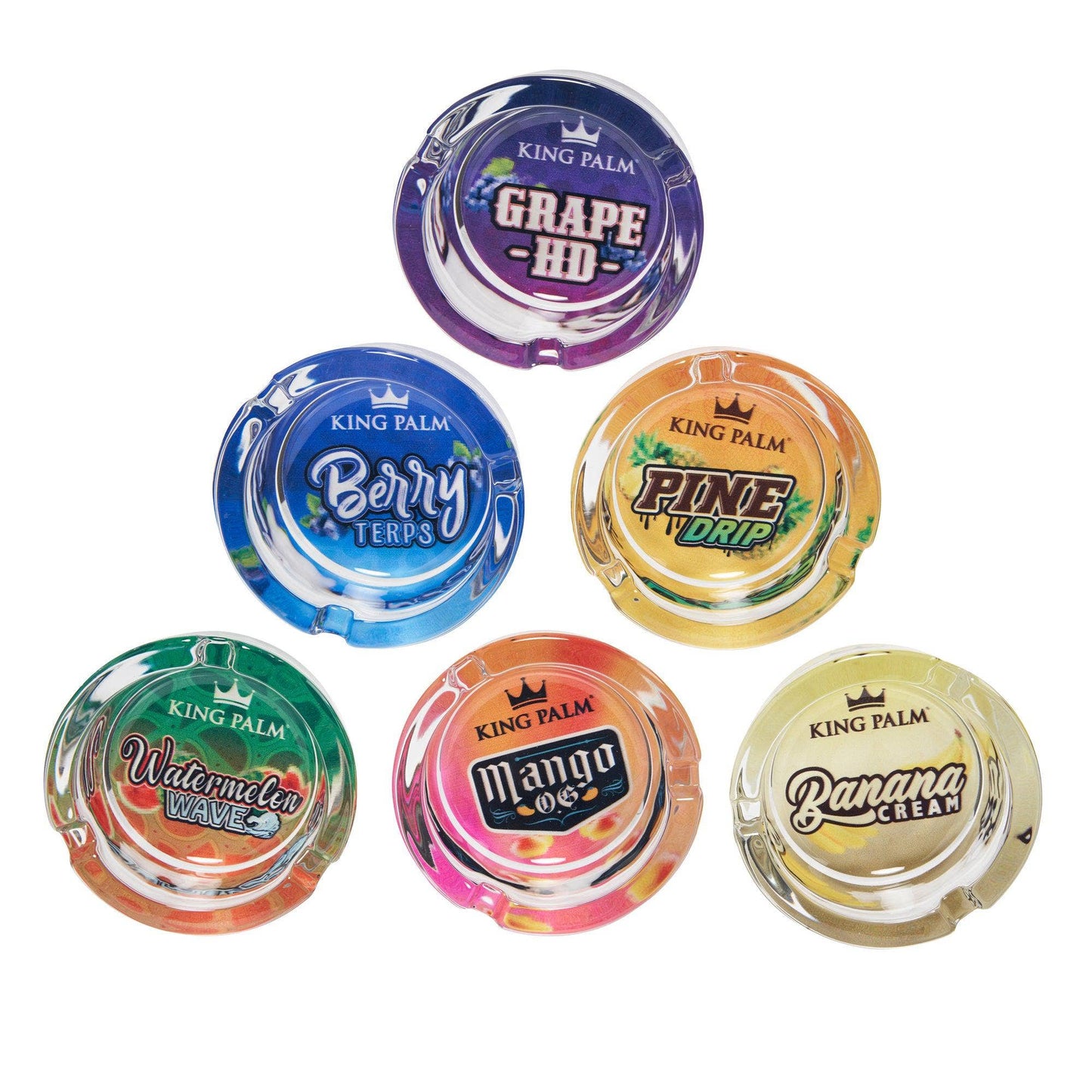 King Palm Glass Ashtray – Flavor Series